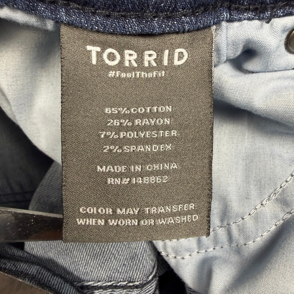Torrid Perfect Skinny Ankle Premium Stretch Blue Jeans 16R 40060505 - Picture 12 of 15